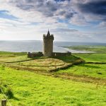 ancient old irish castle in doolin, ireland