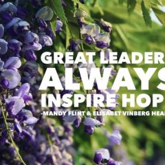 Great leaders always inspire hope
